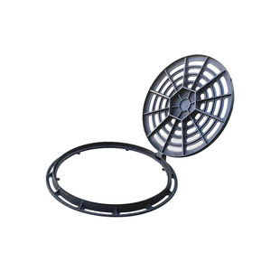 铸铁带洞窨井盖圆形重型漏水镂空雨水篦子700下水井盖板圆形带孔