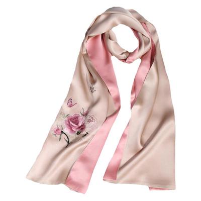 春秋季刺绣旗袍两用丝绸小披肩