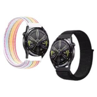 适用荣耀华为gt6/gt5手表表带Watch5尼龙编织回环22mm智能手表Watch3魔术贴gt3腕带watchgt5Pro/GT2e荣耀GS3i