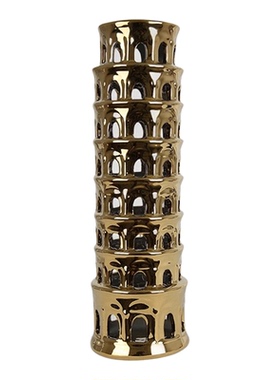 美式轻奢风抽象电镀哑金圆点大象