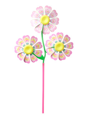 春日踏青三朵花瓣风车DIY材料包