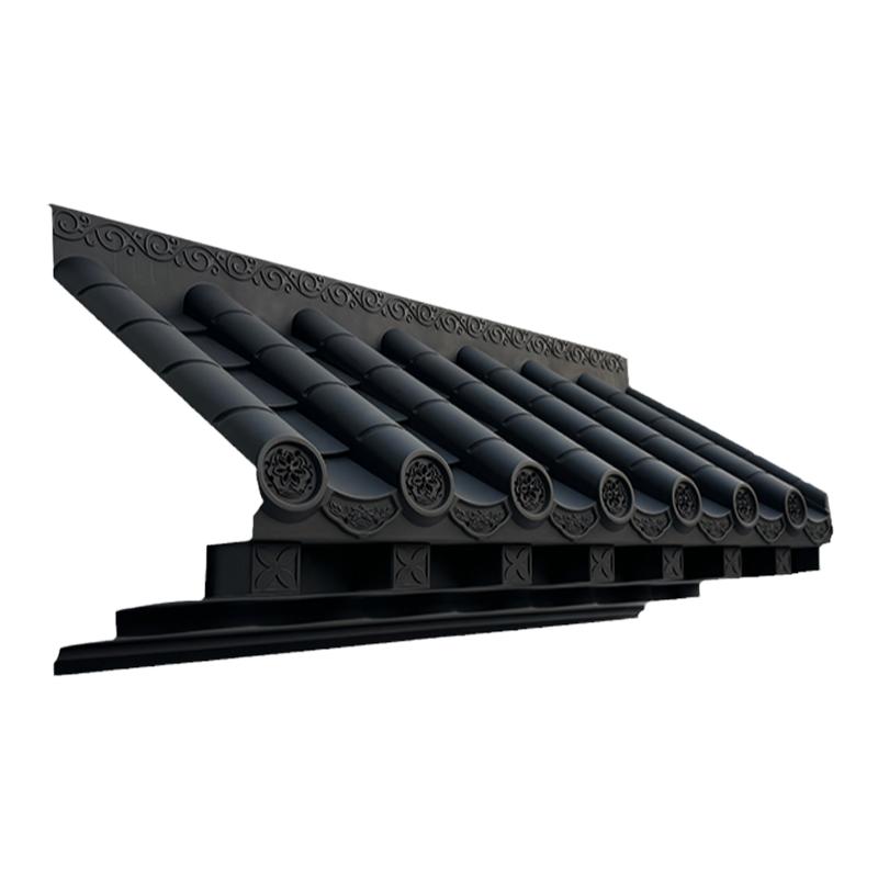 特大号免架子封板瓦55cm中式仿古立体屋檐树脂塑料门头围墙窗户瓦