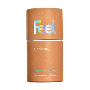 FEEL英国进口肠胃消化胶囊5种消化酶 腹内气胀 助消化 植物萃取