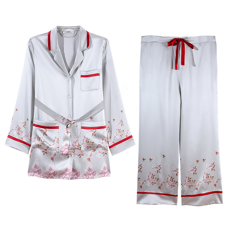 衣本真锦女真丝印花休闲宽松春秋