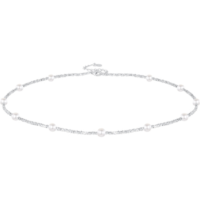 JAY轻奢珍珠项链925纯银锁骨链