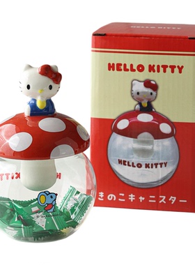 HelloKitty蘑菇糖果罐少女心