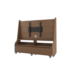 实木可移动电视机柜客厅家用小户型现代简约落地收纳储物电视支架