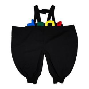 小蜜糖童装儿童背带裤秋冬女宝潮穿搭秀场男童女童七分裤宝宝裤子