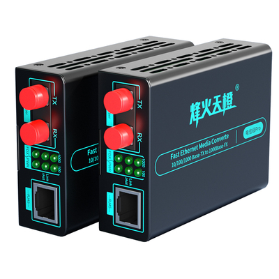 电信级千兆多模双纤光纤收发器FC