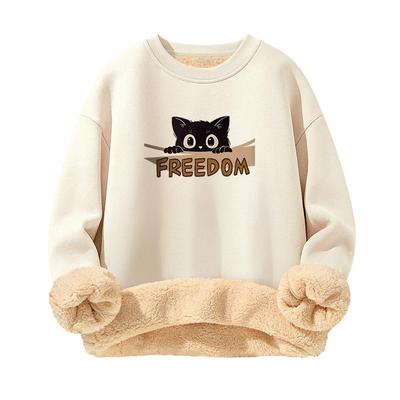 唐狮羊羔绒卫衣男冬季加绒加厚