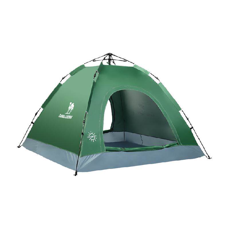 骆驼户外帐篷便携式可折叠自动速开银胶防晒防雨公园野餐露营装备
