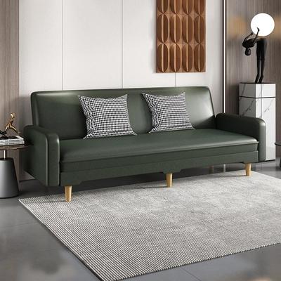 租房阳台小户型双人三人皮沙发床组合简易沙发床两用可折叠床单人