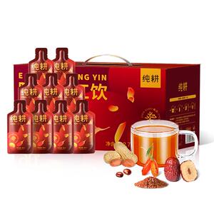 纯耕五红饮2.7L礼盒装阿胶红枣红皮花生红豆养生饮女性调理正品