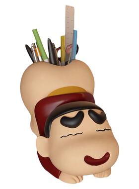 翘臀小新桌面大容量收纳笔筒