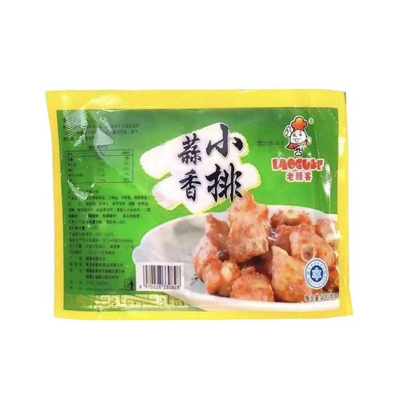 老顾客蒜香小排整箱400g*25包