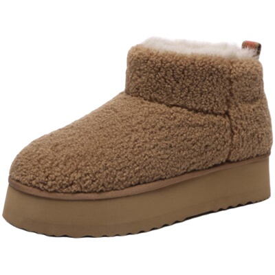 EVERAU羊皮毛一体内里泰迪雪地靴