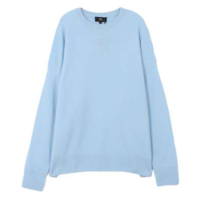 东黎强缩绒圆领长袖套头衫