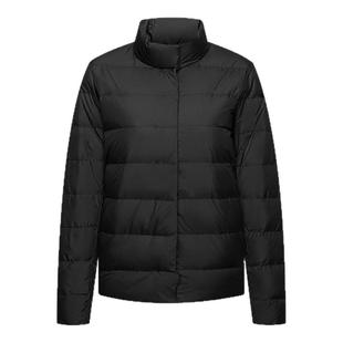 HLA/海澜之家火山岩羽绒服25秋冬新保暖鸭绒干练立领纯色外套女装