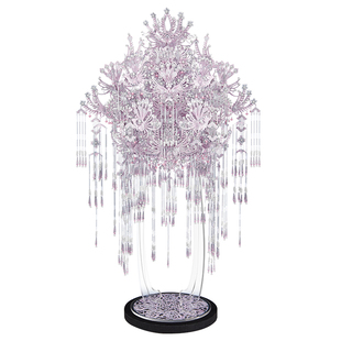 【旗舰店】拼酷粉黛二十二凤冠3D立体金属拼图送朋友结婚手工礼物