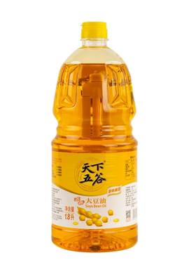 天下五谷非转基因浓香大豆油1.8L