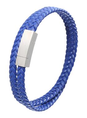 马年红色双层缠绕皮绳手链本命年转运手绳男潮人编织红绳简约情侣