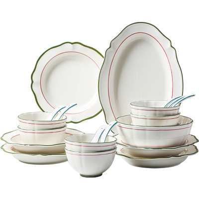 wuxin高温釉下彩不褪色碗碟套装