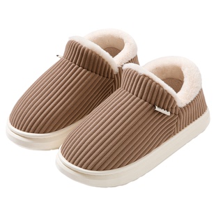 回力男士棉拖鞋冬季加绒加厚2026新款家居保暖包跟棉鞋厚底防滑女