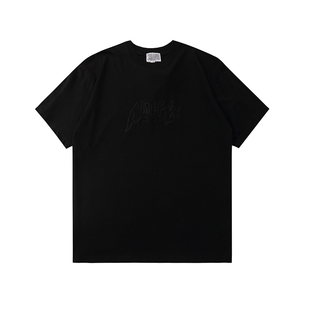 CAV EMPT 20/SS CE水洗做旧T恤男女蜡染黑色简约百搭限定刺绣短袖