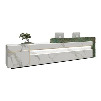 饶赣岩板大理石公司酒店前台吧台