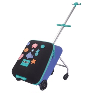迈古micro懒人行李箱拉杆箱旅行箱儿童遛娃神器可坐骑二合一