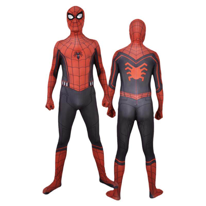 成人儿童内战蜘蛛侠连体紧身衣Spiderman Cosplay万圣节扮演服