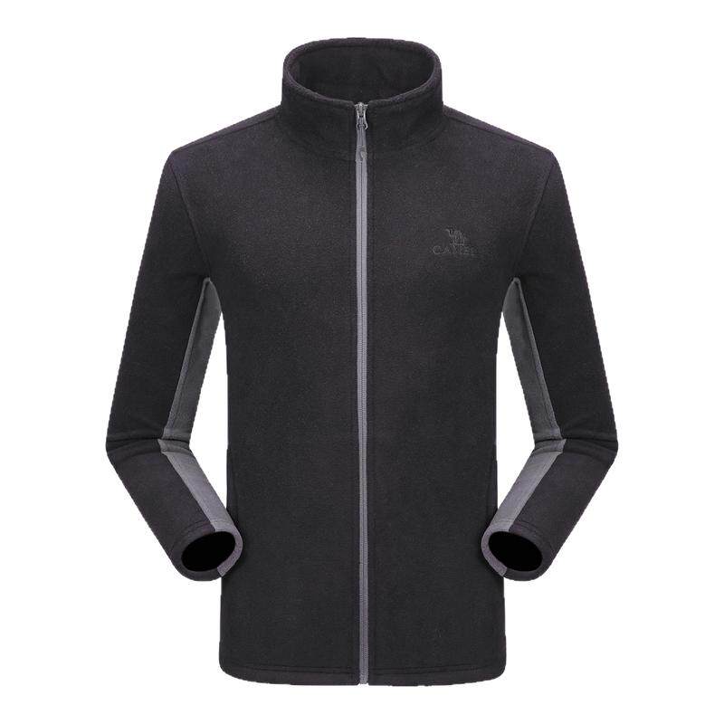 骆驼户外抓绒衣男春季摇粒绒双面绒冲锋衣内胆上衣立领防风外套女