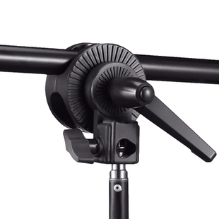 摄影多功能万向夹单轮 双轮万向轮悬臂转盘灯架支架横杆转接头附件增位圆管手机夹硫酸纸背景纸支撑横杆通用