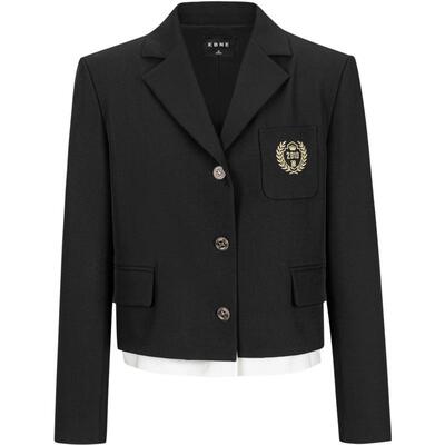 KBNE短款西装外套女小个子拼接上衣2026春季新款爆款时尚洋气西服