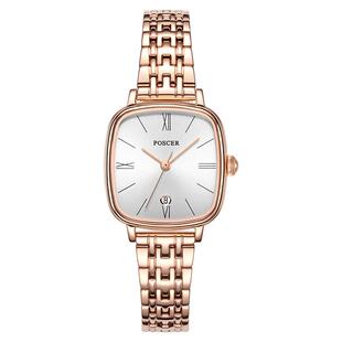 宝时捷手表方形石英表女士小巧简约气质小方表送女友礼物50066