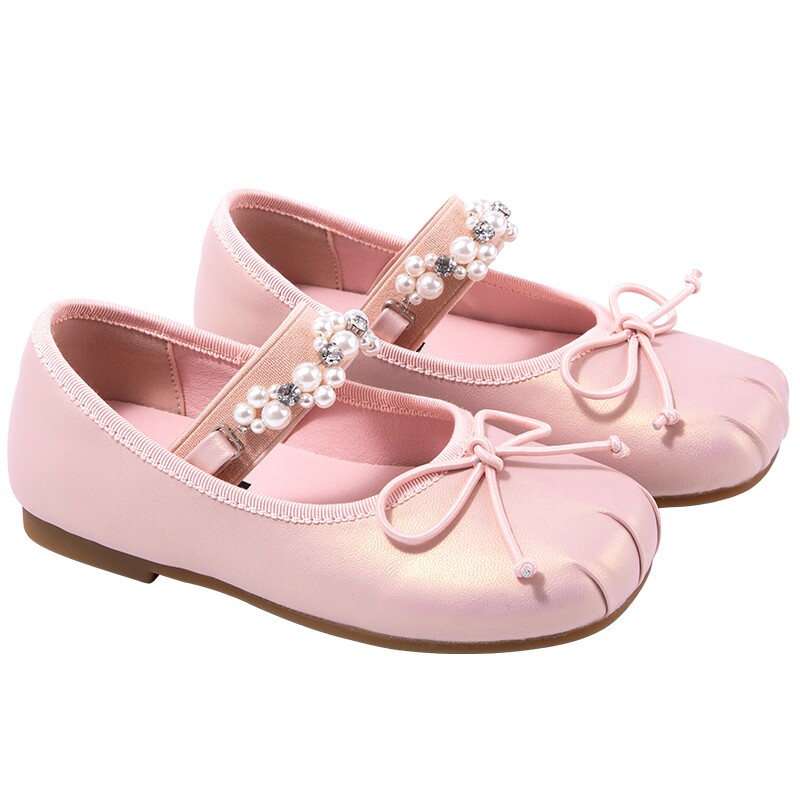 ELLEkids女童玛丽珍皮鞋公主鞋