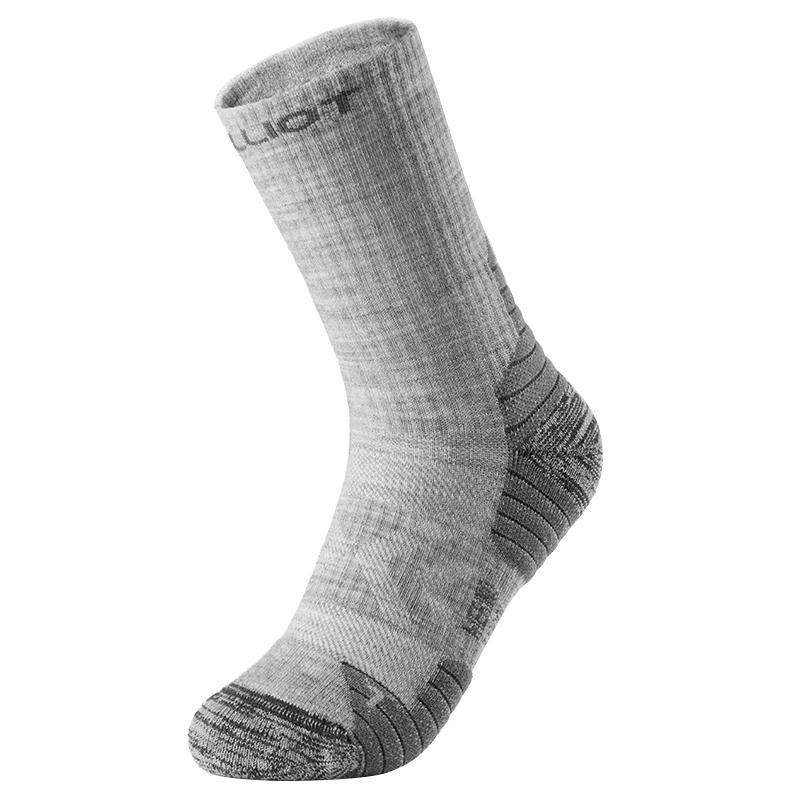 伯希和户外徒步袜男美利奴羊毛冬专业登山