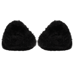 可爱猫耳毛绒发夹秋冬少女前额刘海碎发小抓夹公主头侧边夹子发卡