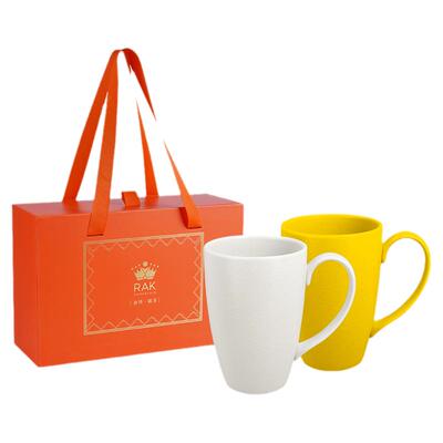 阿联酋进口RAK北欧风马克杯情侣水杯对杯陶瓷杯子两只装礼盒送礼