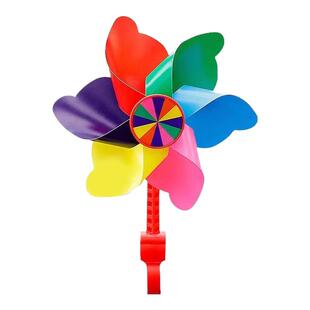 七彩旋转风车儿童滑板自行车婴儿推车装饰挂件转转乐户外玩具手持