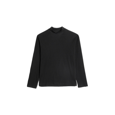 三木公白复古简约半高领打底衫