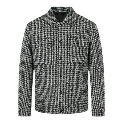 CNC男装奥莱轻奢品质毛呢夹克男秋冬新款加厚上衣开衫外套