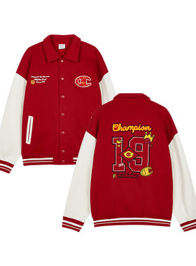 Champion冠军情侣新年红棒球服
