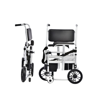 老人坐便椅可升降折叠