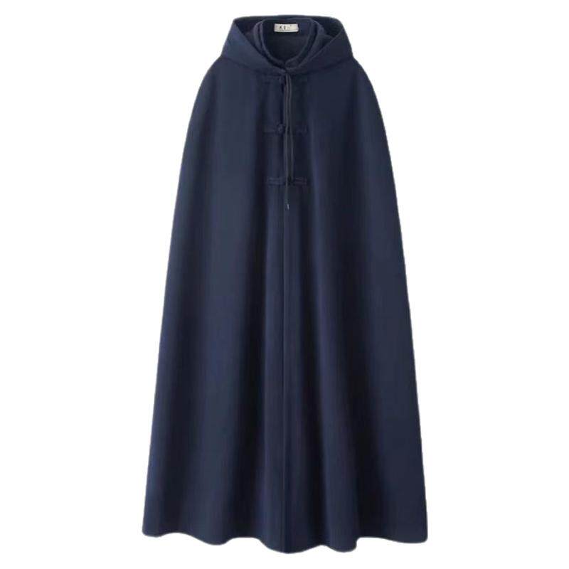 打坐居士服男女披风秋冬修行道服