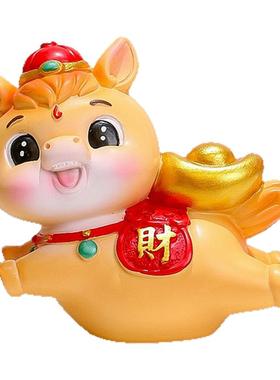 国潮马年生肖马吉祥物装饰摆件