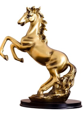 轻奢高档马到成功装饰品摆件