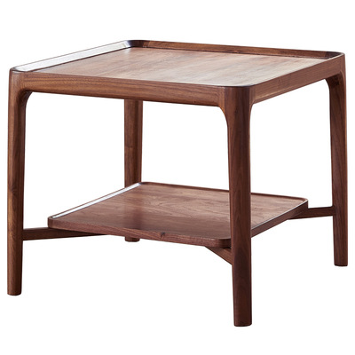 北美黑胡桃木边几全榫卯角几方几