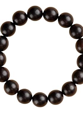 【100%官方正品】天然黑檀木手串