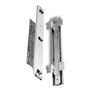 包邮拉篮滑轨厨房橱柜轨道阻尼抽屉侧装三节滑道碗柜可调导轨碗篮